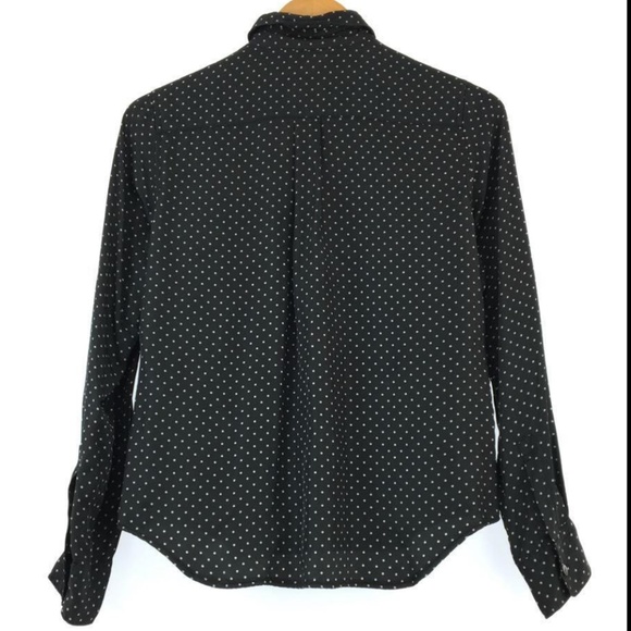 CDG CDG polka-dot ruffle trim satin shirt size L from the F/W 2009 collection - Picture 4 of 16